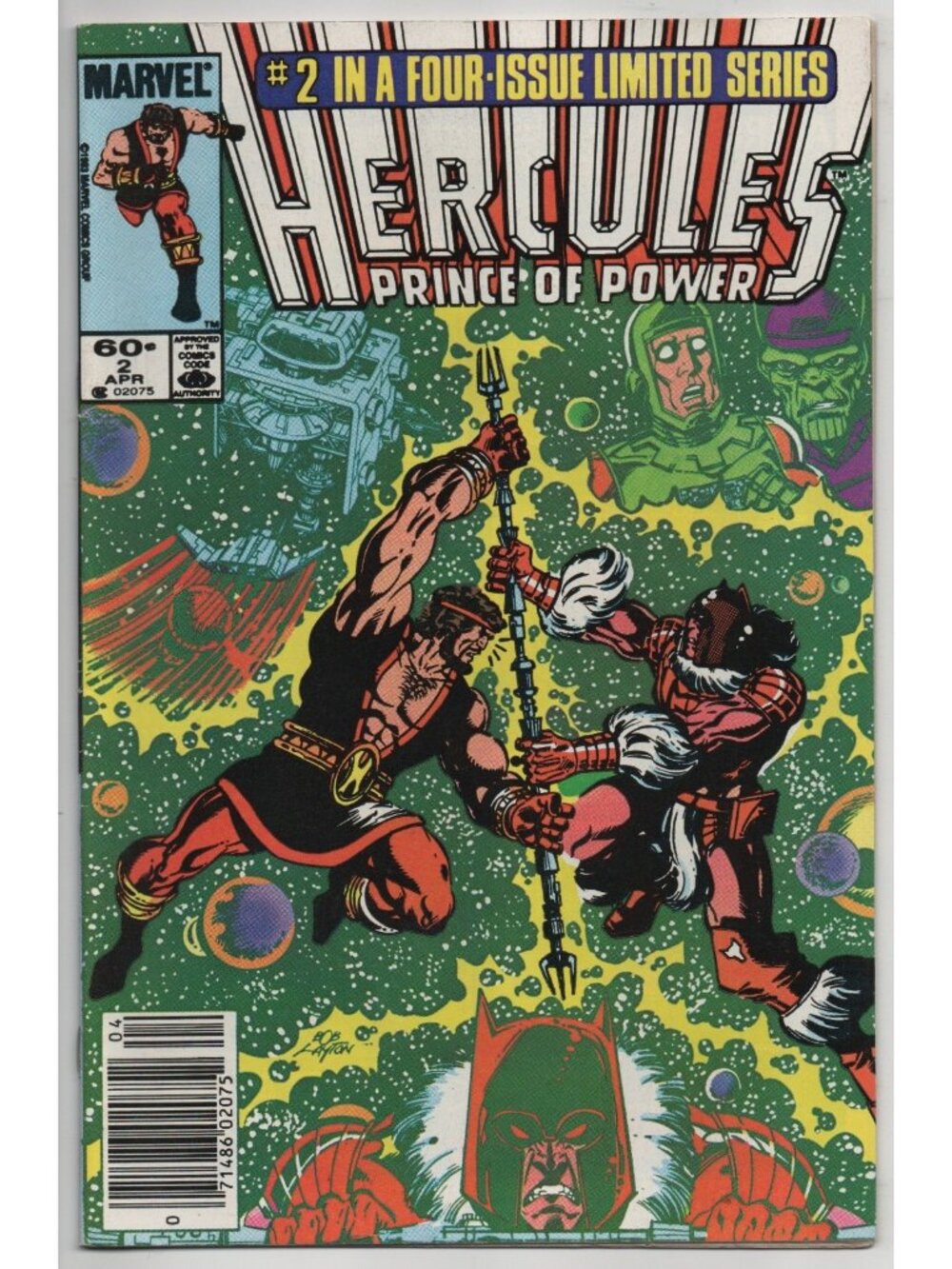Hercules 2 Marvel Comics 1984 VF- 7.5 Newsstand Prince of Power